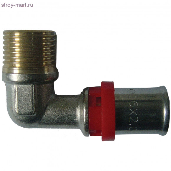 Угольник МП латунь Faro Дн 16х1/2 НР пресс STC 6508 - 4606034144497 Угольник МП латунь Faro Дн 16х1/2 НР пресс STC 6508 - 4606034144497