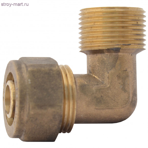 Угольник для PE-X латунь Дн 20х2,8х3/4 НР STC 6006 Угольник для PE-X латунь Дн 20х2,8х3/4 НР STC 6006