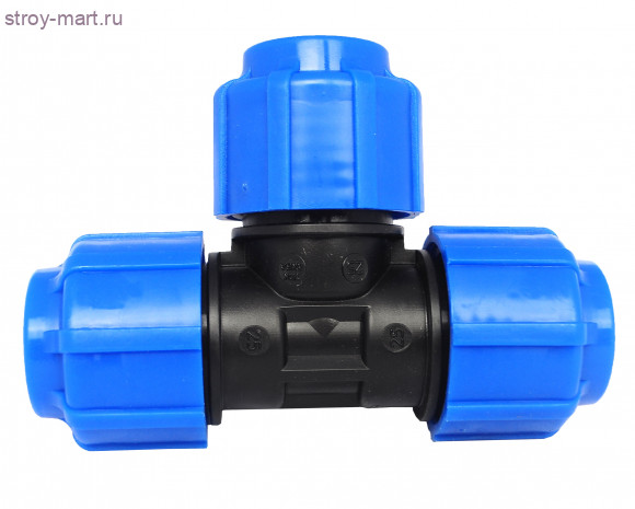 Тройник ПЭ Дн 40 нап компресс - 4606034036563 Тройник ПЭ Дн 40 нап компресс - 4606034036563