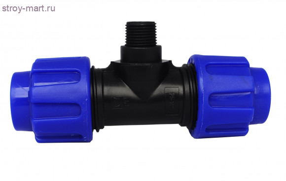 Тройник ПЭ Дн 40 нап компресс - 4606034036563 Тройник ПЭ Дн 40 нап компресс - 4606034036563