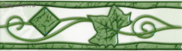 Бордюр нзкм Тибет зеленый (200х57мм), 30шт в уп. - С-000114489