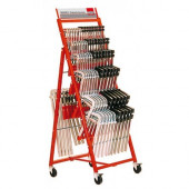 Мобильный стеллаж для струбцин ZW, с товаром BESSEY ZW1-A01-2K Мобильный стеллаж для струбцин ZW, с товаром BESSEY ZW1-A01-2K