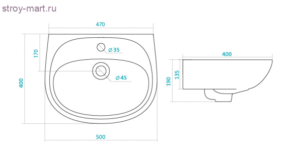 Умывальник Анимо-50 белый с пьедесталом 1 отверстие 1.WH11.0.496 в комплекте 1.WH11.0.587 б/сифона Santek - 023-1008 Умывальник Анимо-50 белый с пьедесталом 1 отверстие 1.WH11.0.496 в комплекте 1.WH11.0.587 б/сифона Santek - 023-1008