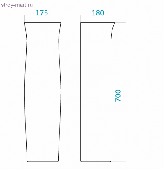 Умывальник Анимо-50 белый с пьедесталом 1 отверстие 1.WH11.0.496 в комплекте 1.WH11.0.587 б/сифона Santek - 023-1008 Умывальник Анимо-50 белый с пьедесталом 1 отверстие 1.WH11.0.496 в комплекте 1.WH11.0.587 б/сифона Santek - 023-1008