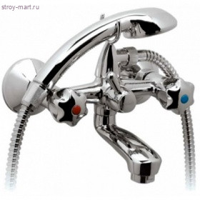 Смеситель двуручный для ванны Дельта хром к/затвор лит поворот короткий излив L=102мм Vidima ВА148АА Смеситель двуручный для ванны Дельта хром к/затвор лит поворот короткий излив L=102мм Vidima ВА148АА