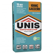 «Юнис-Бассейн» (Клей плиточный для бассейнов), 25 кг (48 шт/под) - С-000014326 «Юнис-Бассейн» (Клей плиточный для бассейнов), 25 кг (48 шт/под) - С-000014326