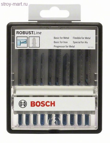 Набор 10шт,пилки д\лобзика Robust Line Metal Expert,T-серия, д\мет - 2.607.010.541 Набор 10шт,пилки д\лобзика Robust Line Metal Expert,T-серия, д\мет - 2.607.010.541