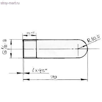 Заглушка сталь Ду 15 НР ГОСТ 3262-75 - 027-1263 Заглушка сталь Ду 15 НР ГОСТ 3262-75 - 027-1263