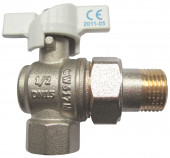 Кран шаровой латунь угловой Faro 1216 Ду 15 ВР/американка бабочка STC 1216 - 4606034047552 Кран шаровой латунь угловой Faro 1216 Ду 15 ВР/американка бабочка STC 1216 - 4606034047552