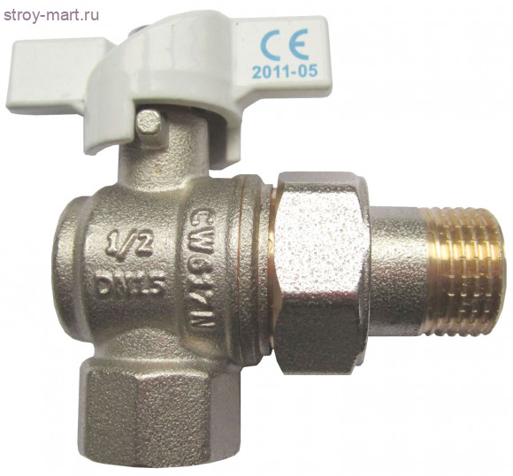 Кран шаровой латунь угловой Faro 1216 Ду 15 ВР/американка бабочка STC 1216 - 4606034047552 Кран шаровой латунь угловой Faro 1216 Ду 15 ВР/американка бабочка STC 1216 - 4606034047552