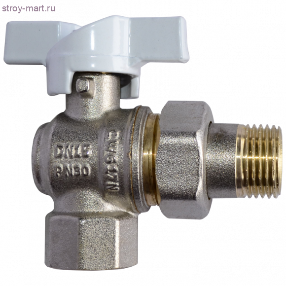 Кран шаровой латунь угловой Faro 1216 Ду 15 ВР/американка бабочка STC 1216 - 4606034047552 Кран шаровой латунь угловой Faro 1216 Ду 15 ВР/американка бабочка STC 1216 - 4606034047552