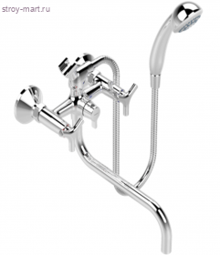 Смеситель двуручн для ванны Тринити/Trinity хром к/затвор труб поворот изл L=250мм Vidima BA261AA Смеситель двуручн для ванны Тринити/Trinity хром к/затвор труб поворот изл L=250мм Vidima BA261AA