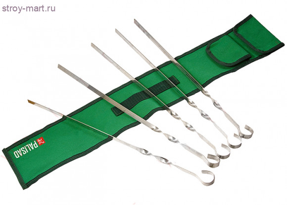 Шампуры, Palisad Camping, с чехлом 45 см (упак 6 шт) / 69573 - С-000116531