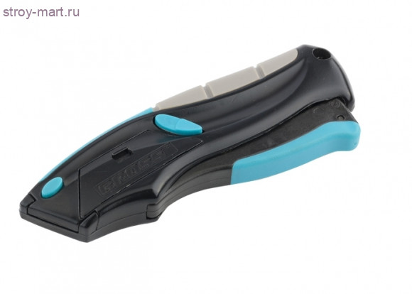 Нож «Gross», 170мм+5 з.л,ремонтно-монтажный.трехкомп.рук-ка,авто выброс,возврат лезвия пистол типа / 78870 - С-000131847 Нож «Gross», 170мм+5 з.л,ремонтно-монтажный.трехкомп.рук-ка,авто выброс,возврат лезвия пистол типа / 78870 - С-000131847