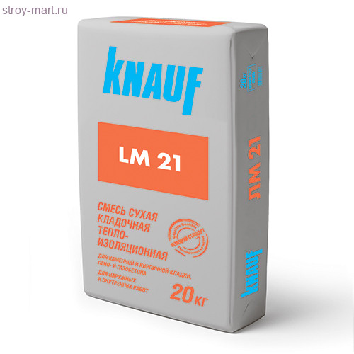 Смесь кладочная теплоизоляционная Кнауф-ЛМ21, 20кг (36) (арт. 96411) - С-000021889 Смесь кладочная теплоизоляционная Кнауф-ЛМ21, 20кг (36) (арт. 96411) - С-000021889