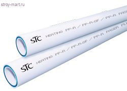 Труба PP-RGF арм стекловолокном белый Дн 20х3,4 Ру25 T95C L=2м - 033-1705