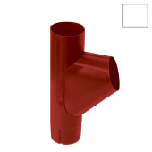 Grandline, Тройник трубы, 90 мм, RAL 9003 - С-000043775 Grandline, Тройник трубы, 90 мм, RAL 9003 - С-000043775