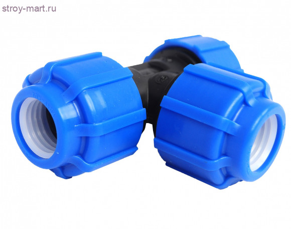 Тройник ПЭ Дн 63 нап компресс - 027-0274 Тройник ПЭ Дн 63 нап компресс - 027-0274