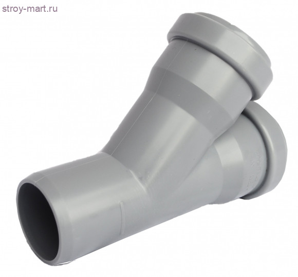 Тройник НПВХ серый Дн 110х110х90° б/нап в комплекте ТУ 6-49-33-92 - 027-1729