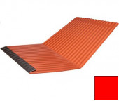 Ребристый желобок для обустройства ендовы 500х1600мм, алюм., красный - С-000115979
