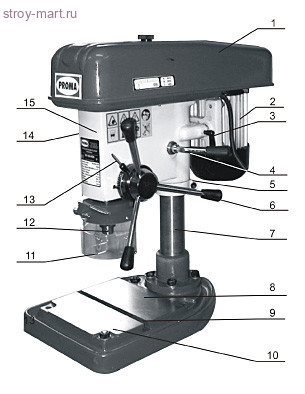 Настольный сверлильный станок BV-06/400 - 25004126 Настольный сверлильный станок BV-06/400 - 25004126