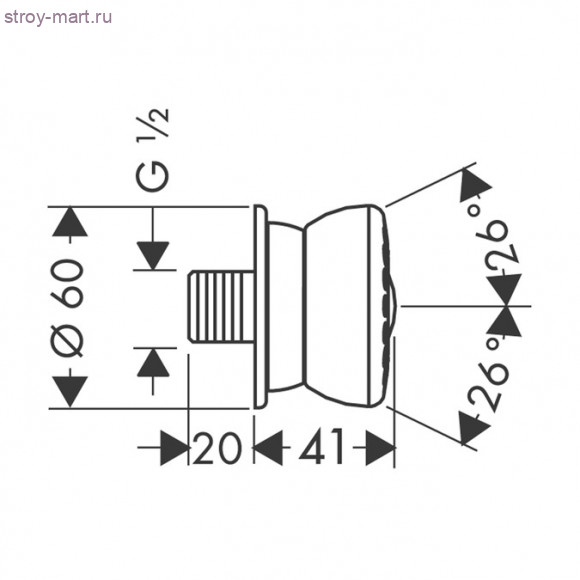 Боковая форсунка Bodyvette, ?’ 28466000 Боковая форсунка Bodyvette, ?’ 28466000