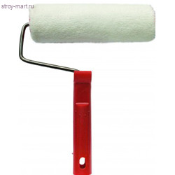 Валик велюр, 48х200мм, ворс 4мм, бюгель 6мм, с ручкой «Стандарт» - С-000076689 Валик велюр, 48х200мм, ворс 4мм, бюгель 6мм, с ручкой «Стандарт» - С-000076689