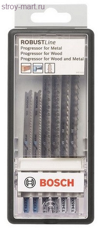 Набор 6шт,пилки д\лобзика Robust Line Metal Profile,T318AF\T318BF\T345XF - 2.607.010.573 Набор 6шт,пилки д\лобзика Robust Line Metal Profile,T318AF\T318BF\T345XF - 2.607.010.573
