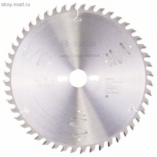 Expert for Laminated Panel Настольные или Форматные 250x30x3.2/2.2 48T Concave Tip pos - 2608642514