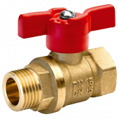 Кран шаровой латунь 11б27п1 Ду 15 ВР/НР А 31/1