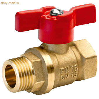 Кран шаровой латунь 11б27п1 Ду 15 ВР/НР А 31/1 Кран шаровой латунь 11б27п1 Ду 15 ВР/НР А 31/1