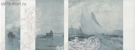 Ньюпорт Декор Корабли зеленый STG\B207\15016 15x40 Ньюпорт Декор Корабли зеленый STG\B207\15016 15x40