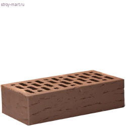 Кирпич лицевой темно-коричневый рифленый щелевой .1НФ М-150 (480 шт.) Braer - С-000071837
