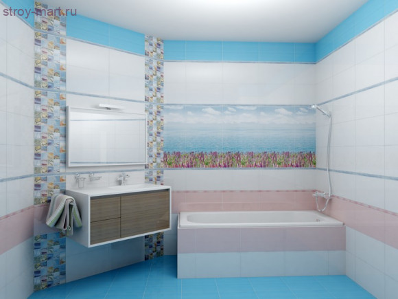 Dec Flora Декор КВС16Flora 25х45 Dec Flora Декор КВС16Flora 25х45