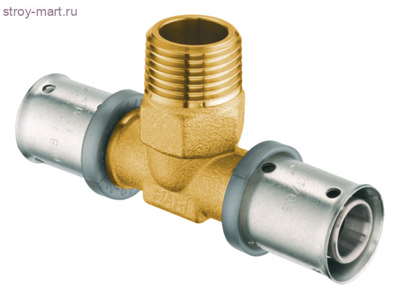 Тройник пресс с наружной резьбой - 20х3/4'х20 Тройник пресс с наружной резьбой - 20х3/4'х20