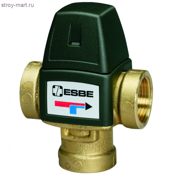 Клапан термостатический смесительный латунь Ду 20 Ру10 Kvs=1,6 ВР/ВР VTA321 Esbe 31100800/3110089 Клапан термостатический смесительный латунь Ду 20 Ру10 Kvs=1,6 ВР/ВР VTA321 Esbe 31100800/3110089