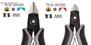Прецизионные кусачки боковые для электроники антистатические KNIPEX 79 32 125 ESD KN-7932125ESD Прецизионные кусачки боковые для электроники антистатические KNIPEX 79 32 125 ESD KN-7932125ESD
