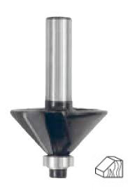 Фреза FIT кромочная конусная с нижним подшипником, угол 45гр. (DxL) 25х50 мм / 36687 - С-000110980 Фреза FIT кромочная конусная с нижним подшипником, угол 45гр. (DxL) 25х50 мм / 36687 - С-000110980