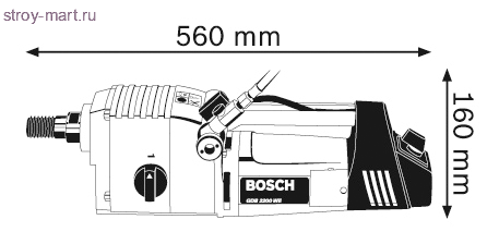 Дрель алмазного сверления Bosch GDB 2500 WE Professional - 060118P703 Дрель алмазного сверления Bosch GDB 2500 WE Professional - 060118P703