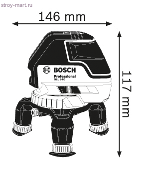Линейный лазерный нивелир Bosch GLL 3-50 Professional - 601063800