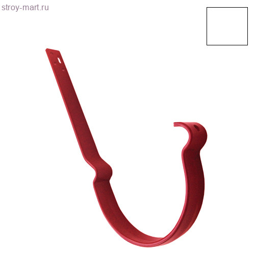 Grandline, Крюк желоба длинный,210 мм, 125 мм, RAL 9003 - С-000043769 Grandline, Крюк желоба длинный,210 мм, 125 мм, RAL 9003 - С-000043769