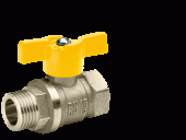 Кран шаровой латунь газ 11б27п А11/1 никель Ду 20 ВР/НР бабочка БАЗ - 007-7471 Кран шаровой латунь газ 11б27п А11/1 никель Ду 20 ВР/НР бабочка БАЗ - 007-7471