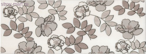 Ньюпорт Декор Цветы коричневый STG\A182\15010 15x40 Ньюпорт Декор Цветы коричневый STG\A182\15010 15x40