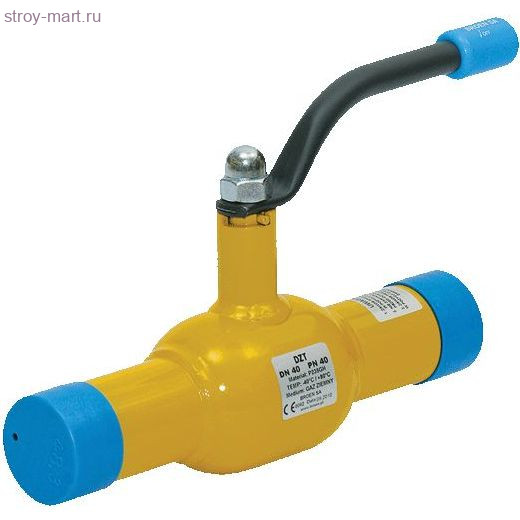 Кран шаровой сталь газ DZT Ду 40 Ру40 под приварку BROEN 7410240040 Кран шаровой сталь газ DZT Ду 40 Ру40 под приварку BROEN 7410240040