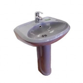 Умывальник Престиж серый с пьедесталом 1 отверстие 3 величины б/комплекта Оскол - 023-2538 Умывальник Престиж серый с пьедесталом 1 отверстие 3 величины б/комплекта Оскол - 023-2538