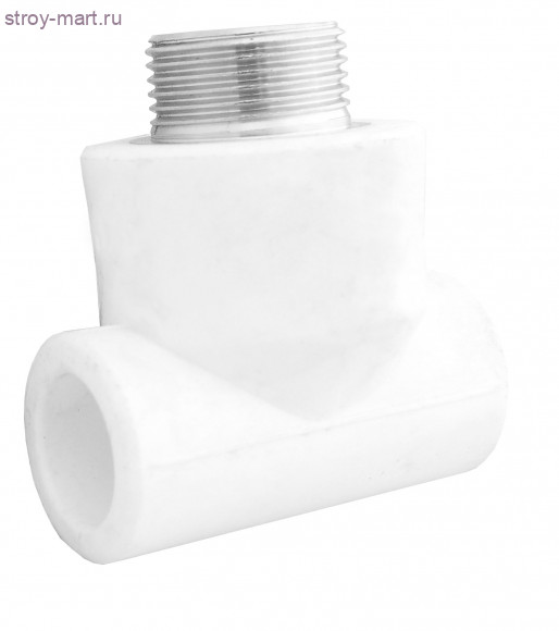Тройник PP-R комбинированн белый Дн 20х1/2 НР Firat - 4606034005903 Тройник PP-R комбинированн белый Дн 20х1/2 НР Firat - 4606034005903