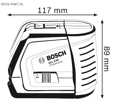 Линейный лазерный нивелир Bosch GLL 2-50 Professional - 601063104