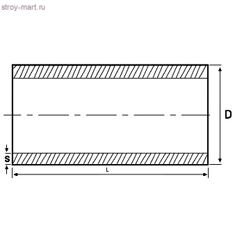 Труба PP-R серый Дн 50х8,4 Ру20 80C L=4м Firat - 4606034032510