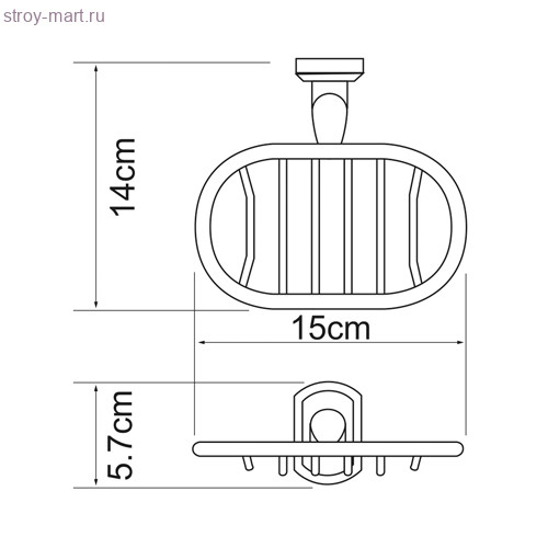 K-3069 Мыльница решетка - 001-0229 K-3069 Мыльница решетка - 001-0229