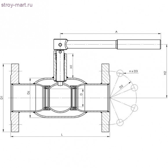 Кран шаровой сталь газ DZT Ду 125 Ру25 фл BROEN 7410325125 Кран шаровой сталь газ DZT Ду 125 Ру25 фл BROEN 7410325125